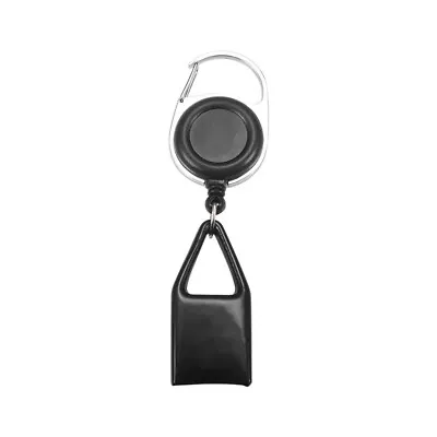 Retractable Lighter Leash Clip Keychain Rubber Cover Large Maxi Bic Black • $5.22