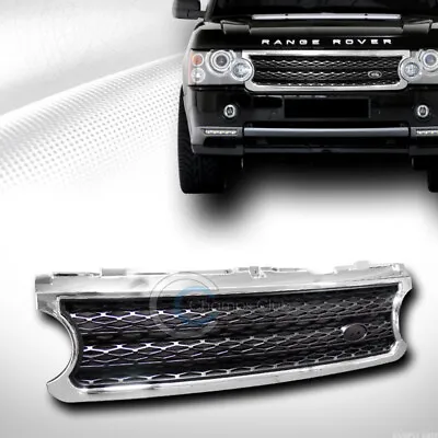 For 06-09 Range Rover L322 Chrome/Black Honeycomb Mesh Front Bumper Grill Grille • $79.95