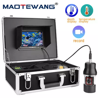 7inch DVR Underwater Fishing Rotating Camera Fish Finder + Depth Temperature 40m • $453.36