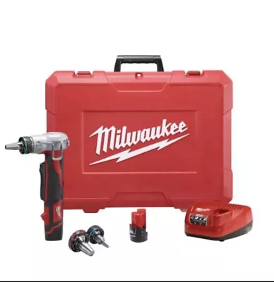 Milwaukee 2432-22 M12 ProPEX Expansion Tool Kit W/ 2 Batteries & Charger • $400