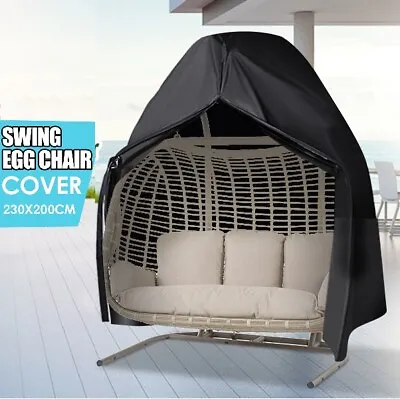£24.59 • Buy Double Egg Chair Cover Waterproof Hanging Swing Hammock Rattan Outdoor Garden Uk
