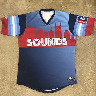 Game Worn Nashville Sounds MiLB Minor League Baseball Jersey Used Alternate 46 • $129.38