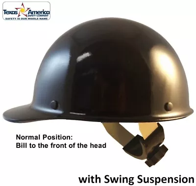 MSA Skullgard Cap Style With Swing Suspension - Custom Black • $149