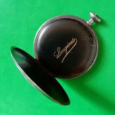 Longines Swiss Vintage Military Pocket Watch Case 51 Mm.For Part  • $45