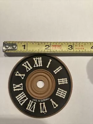 Vintage Plastic German Cuckoo Clock Dial White Numbers 2 3/4” • $14.99