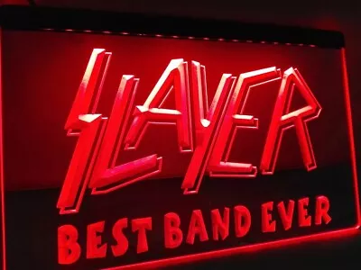 Slayer Best Music Band Ever LED Neon Light Sign Home Bar Studio Wall Art Décor • $24.95
