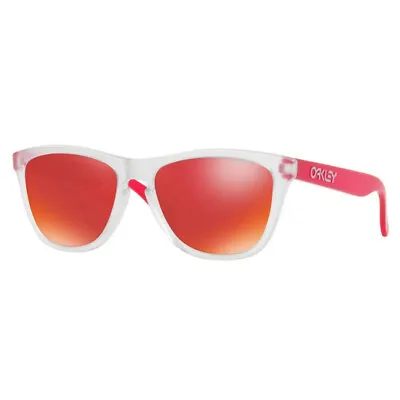 Oakley FROGSKINS Matte Clear/Matte Transparent Pink W/Torch Iridium OO9013-B355 • $170