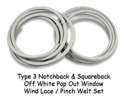 Vw Type 3 Notchback Squareback Off White Pop Out Window Pinch Welt Wind Lace Kit • $28