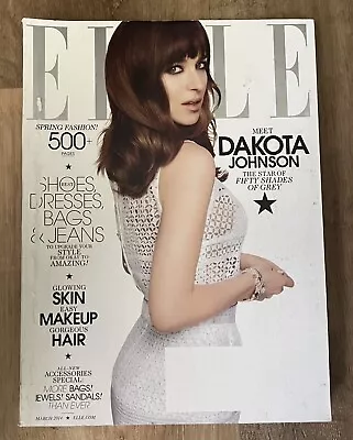 ELLE Magazine March 2014 #343 Meet Dakota Johnson Star Of Fifty Shades Of Grey • $1.99