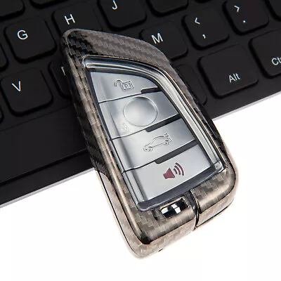 Metal Carbon Fiber Car Smart Key Fob Case Cover For BMW M3 M4 M5 X1 X3 X5 X6 X7 • $13.79