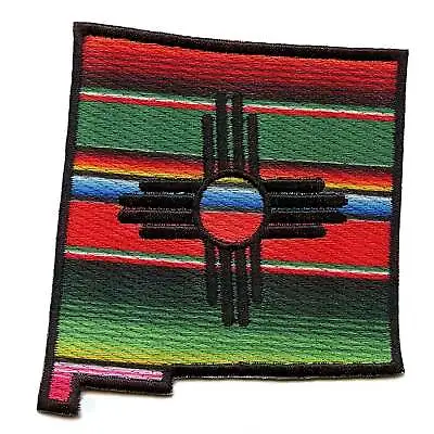 New Mexico Serape Patch State Travel Culture Embroidered Iron On • $10.99