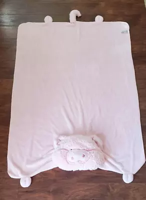 2009 My Pillow Pets Pink Pig Piggy Plush Soft Fleece Blanket Throw 47  X 33  • $24.94