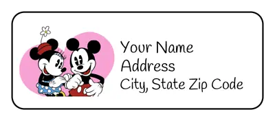 30 Personalized Mickey And Minnie Mouse Address Labels Name Tags Stickers • $2.70
