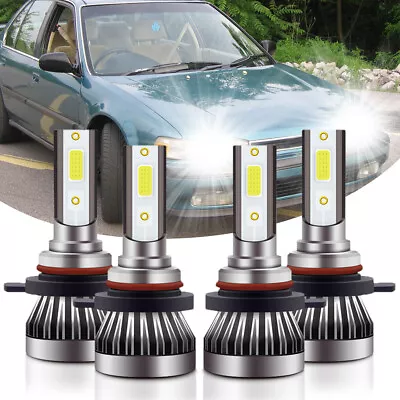 4Pcs For Honda Accord 1990-2012 - 6000K LED Headlight High & Low Beam Bulbs • $20.99