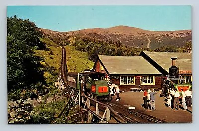 Log Base Station Depot Cog Railway Steam Trains Mt. Washington New Hampshire • $3.99