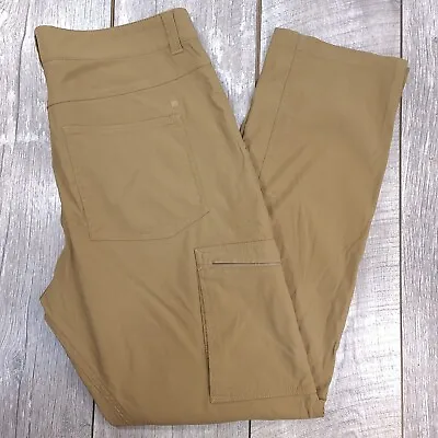 Mountain Equipment MEC Pants Mens 34x32 Brown Mochilero Cargo Nylon Stretch • $24.48