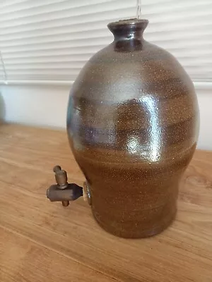 Vintage Bendigo Pottery Hand Made Stoneware Wine Barrel AG- 1982 With Wood Tap • $50