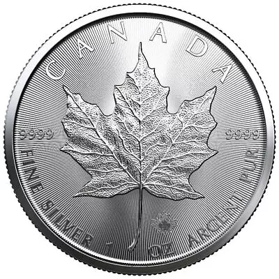 2023 $5 Silver Canadian Maple Leaf 1 Oz BU • $24