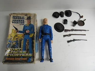 Marx Johnny West Fort Apache Fighters Vintage General Custer W/Orig. Box • $59.99