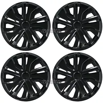 4 For Mitsubishi Mirage ES RF 2017-2024 Black 14  Wheel Covers Full Rim Hub Caps • $69.99