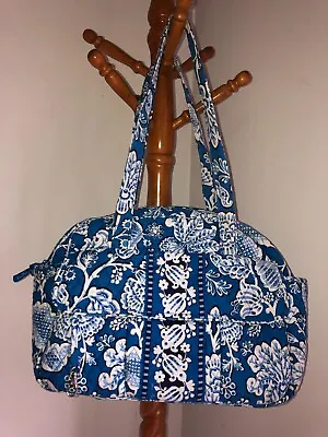 Vera Bradley Baby Bag Diaper Tote With Pad Blue Lagoon Retired Very Good • $39.99