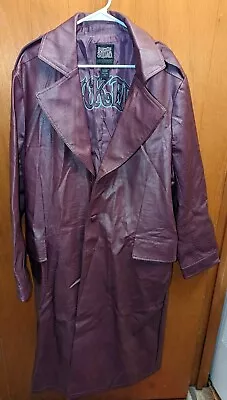 The Joker Suicide Squad Purple Jacket Trench Coat Men Size 2XL Cosplay Hot Topic • $45