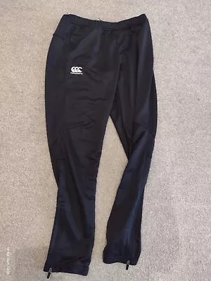 Canterbury Mens Vapodri Poly Knit Pants Black Large QA004791 Brand New With Tags • £1.20