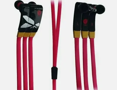 £7.50 • Buy Vibe Fli Flats - Magnetic Earphones -  Extreme Bass - Anti Tangle - Red