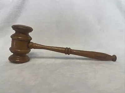 Vintage Crafted Court/Masonic Gavel Handmade Wood Auction Lawyer Hammer 10” • $24.99