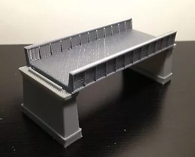 Outland Models Railroad Girder Bridge Grey (for Double Track) With Piers Z Scale • $10.99