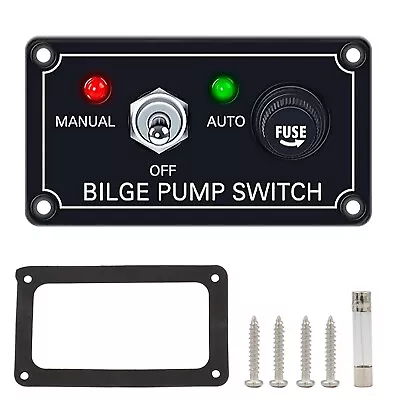 Bilge Alarm Pump Switch Part W/ LED Indicator DC12V Marine Boat Accessories • $11.99