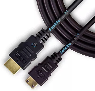 SatelliteSale Digital 1.4 Mini HDMI To HDMI Cable Wire 4K/30Hz  PVC Cord 6 Ft • $11.40