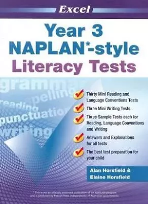 NAPLAN-STYLE LITERACY TESTS YEAR 3 By EXCEL - NEW • $23.99