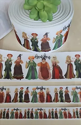 7/8 1.5 & 3 Inch (1 YD) Hocus Pocus Grosgrain Ribbon Halloween Witches Hair Bow • $1.20