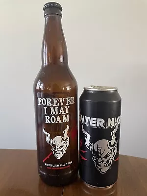 Stone Arrogant Bastard Ale Metallica “Roam” Bottle & “Enter Night” Can Empty • $35