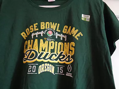 OREGON DUCKS Rose Bowl 2015 Champions Shirt Ladies Size Large MARCUS MARIOTA  • $15.29