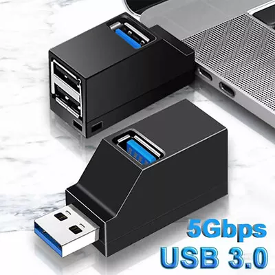 3 Ports USB 3.0 Multi High Speed HUB Splitter Expansion Desktop Laptop PC Max OS • $3.98