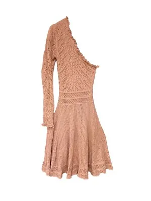 RONNY KOBO Womens Dress Lace One Shoulder Pink Size S • $183.14
