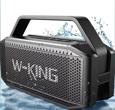 W-King D9-1 60W RMS  Boom Box Portable Bluetooth Party Speaker Waterproof Loud • £70