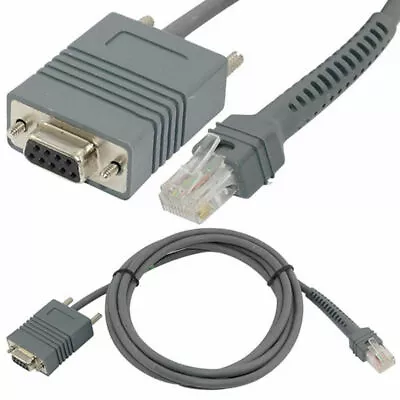 £9.95 • Buy 2m Symbol LS2208 RS232 RJ45 To DB9 Female Barcorde Scanner Cable Connector Cord