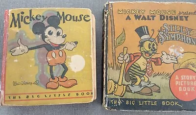 FIRST EDITION 1933 Mickey Mouse & 1934 Silly Symphony  The Big Little Book  • $210