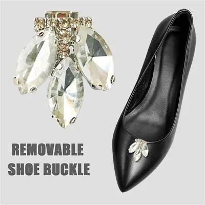 £2.09 • Buy Crystal Shoes Decorations Shoe Clips Shiny Decorative Clips Charm Buckle