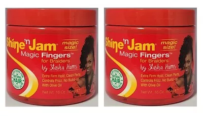 Shine N Jam Magic Fingers For Braiders Extra Firm Hold 16 Ounce ( Pack Of 2 ) • $39.99