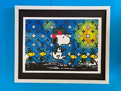 Death NYC Large Framed 16x20in Pop Art Original COA Snoopy Graffiti LV Van Gogh • $250