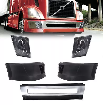 Fog Light Pair & Corner Bumper Pair & Center Bumper For Volvo VNL VN 2004-2017 • $538.99