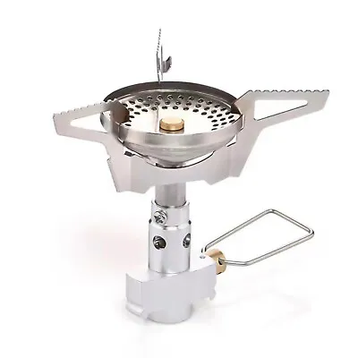 Stainless Stove Mini Burner Gas Camping Outdoor Portable Windproof Cooking Stove • $9.96