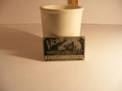 Victor Victrola Phonograph VV-100  Serial # Tag • $10