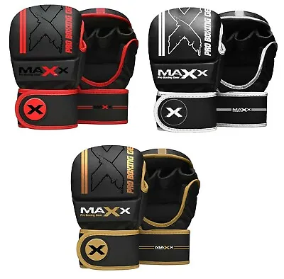 Boxing Mma Ufc Leather Boxing Gloves Grappling Gloves Bag Training Martial Blood • £14.99