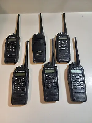 6 Motorola  UHF 4 WATT Two-way Radios (5) XPR6550  (1) XPR6350 • $795