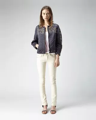 Isabel Marant Fairlea Silk Studded Jacket Sz 34 • $418